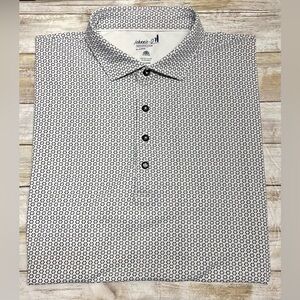 johnnie-O Blume Printed Mesh Performance Golf Polo XL Like New